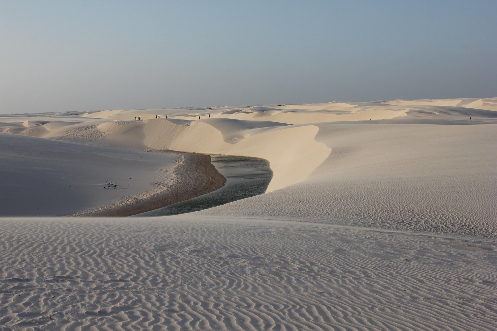 Wind-shaped dunes and lagoons in the Lençóis Maranhenses landscape