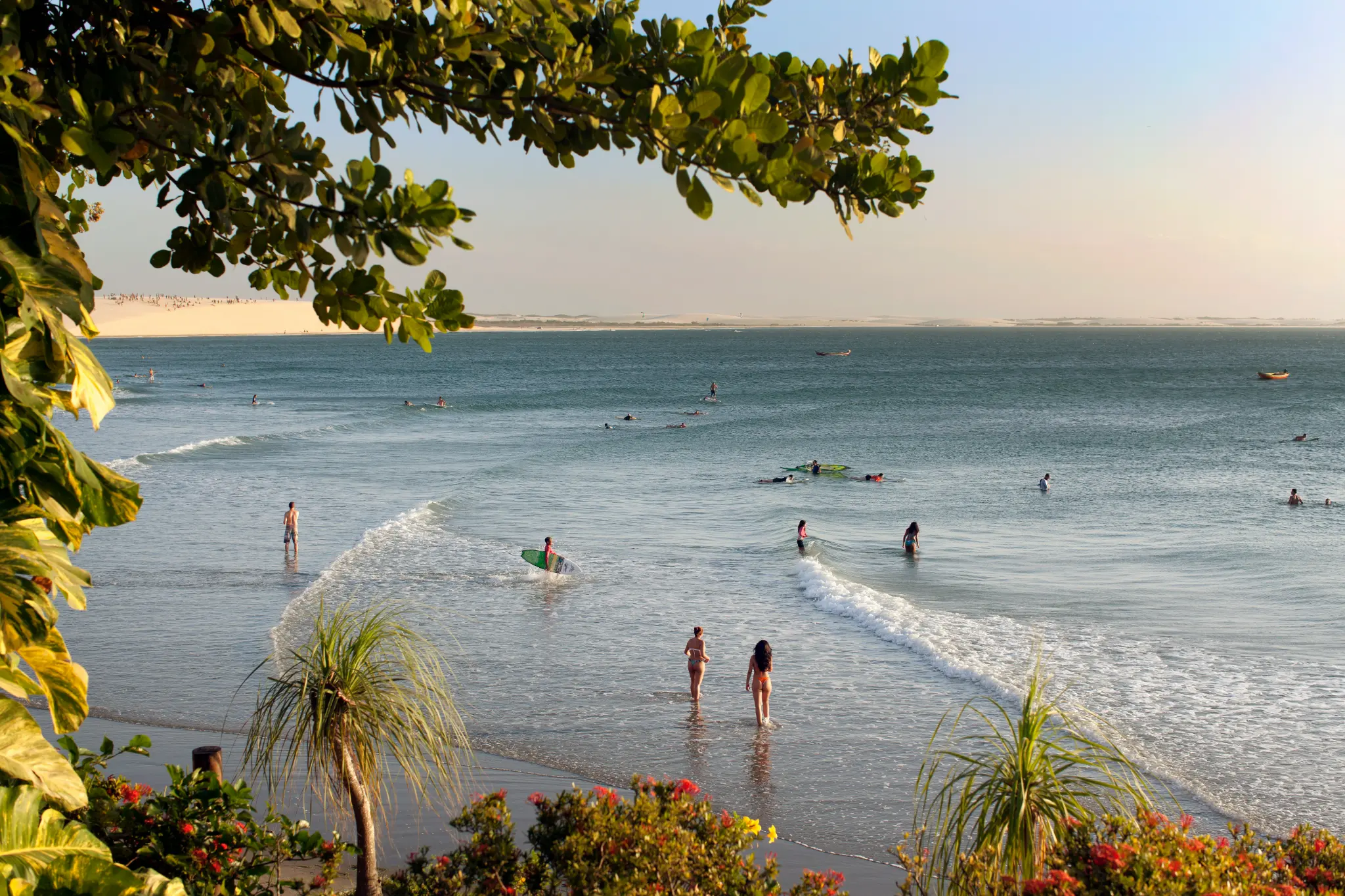 Warm coastal waters and dunes near the Route of Emotions